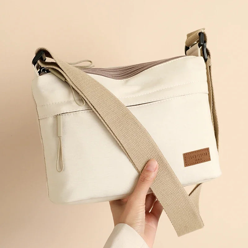 Minimalist Multi-Pocket Crossbody Shoulder Bag