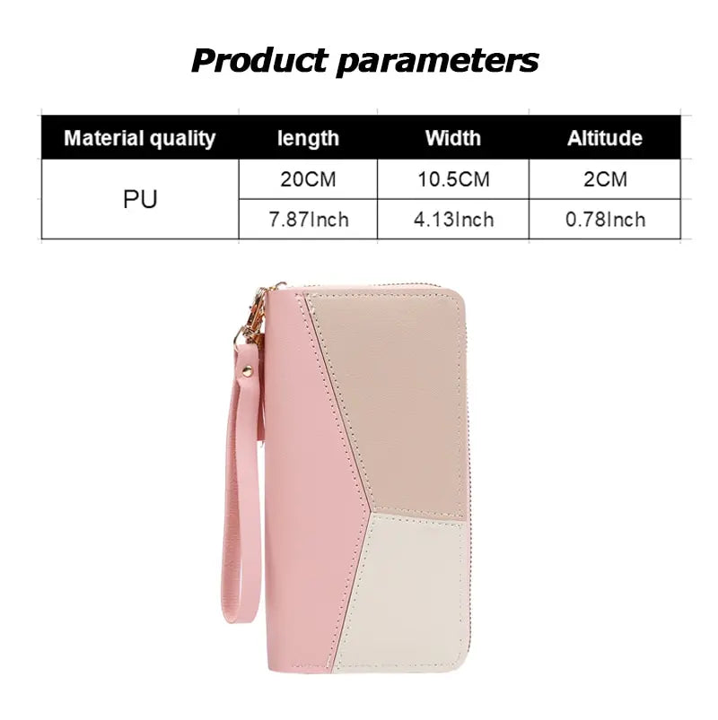 Elegant Long Zipper Wallet for Women