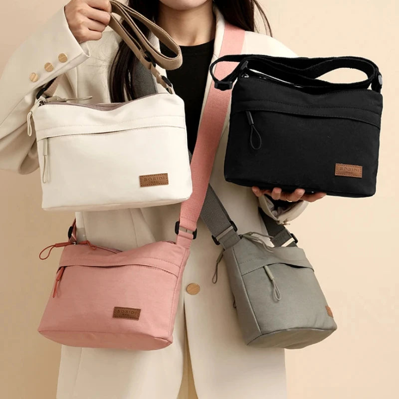 Minimalist Multi-Pocket Crossbody Shoulder Bag