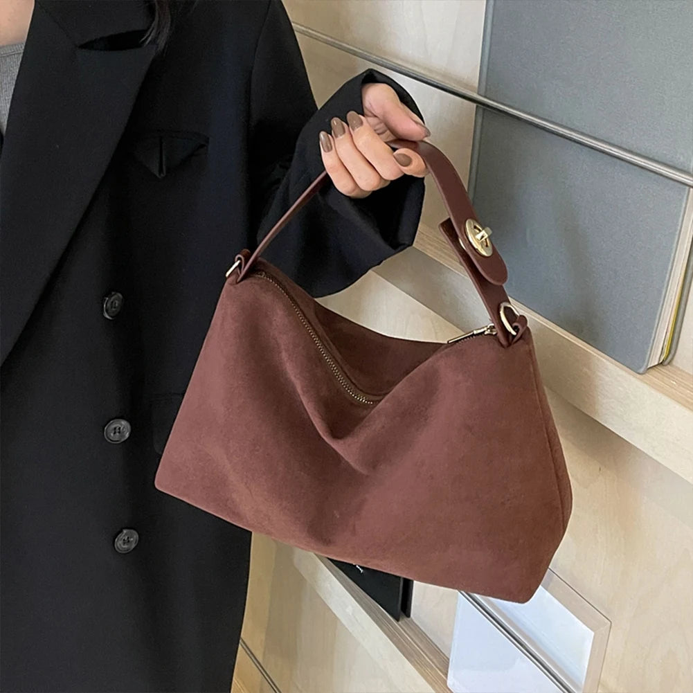 Autumn Suede Tote Bag