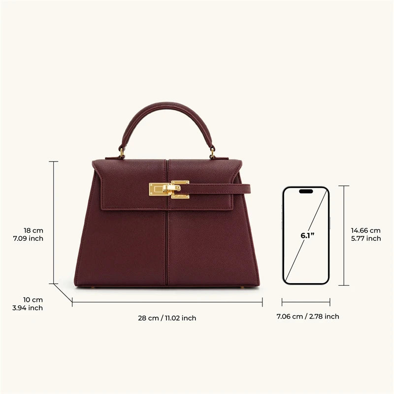 Women’s Structured Top-Handle Handbag