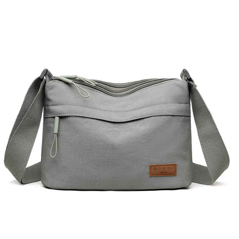 Minimalist Multi-Pocket Crossbody Shoulder Bag