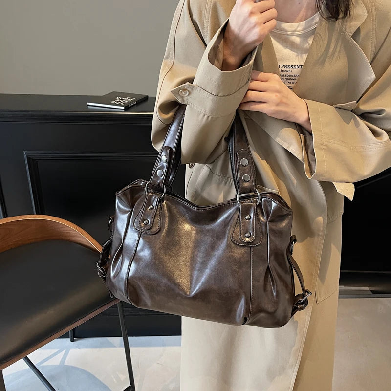 Minimalist Large Shoulder Bag