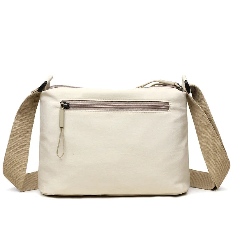 Minimalist Multi-Pocket Crossbody Shoulder Bag