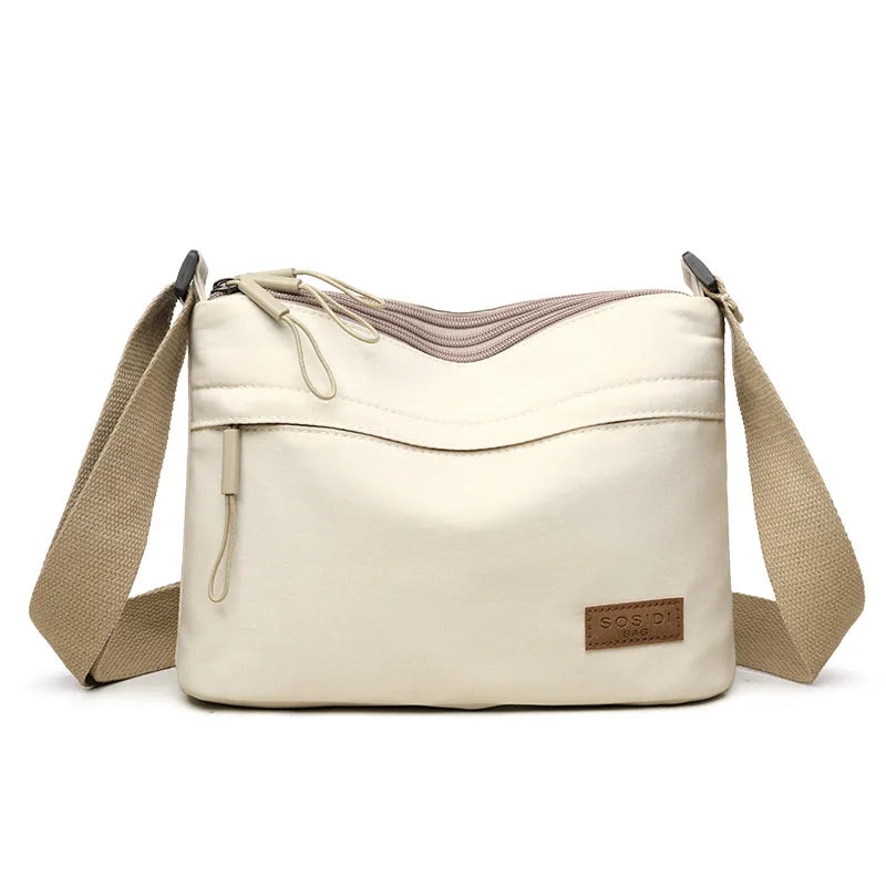 Minimalist Multi-Pocket Crossbody Shoulder Bag