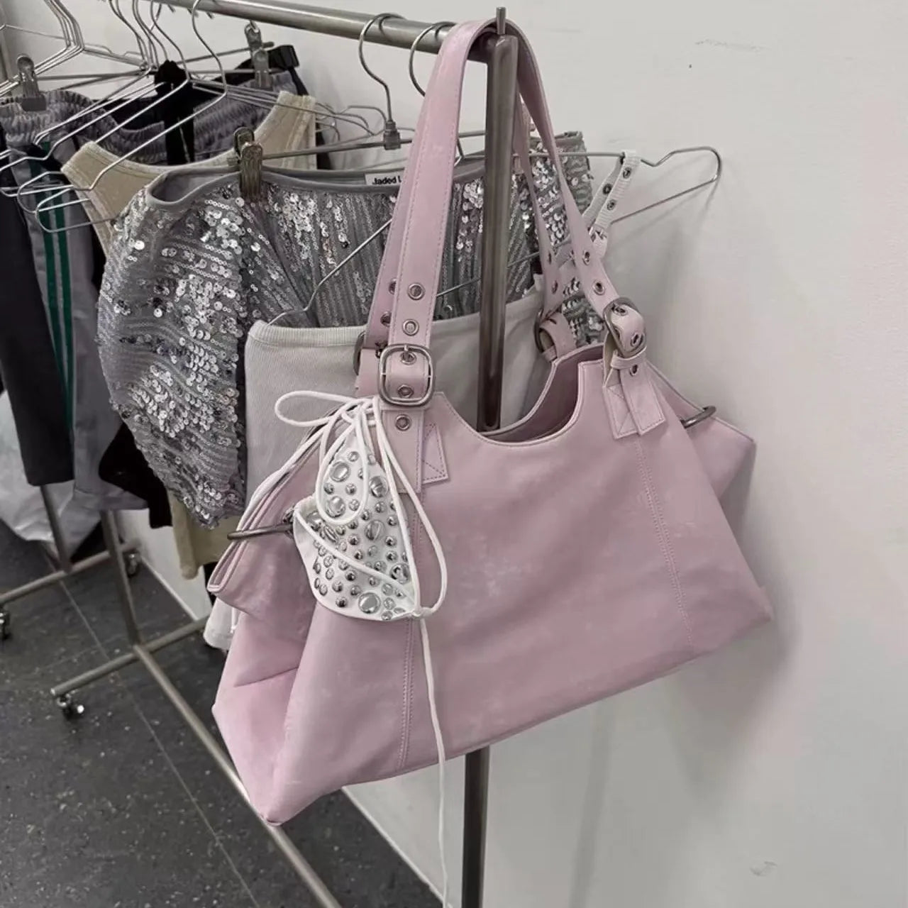 Vintage-Inspired Large Tote Handbag for Women