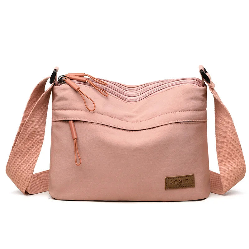 Minimalist Multi-Pocket Crossbody Shoulder Bag
