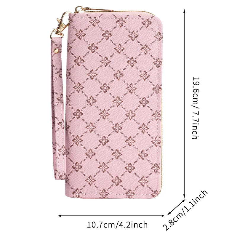 Trend Printed Long Wallet Clutch
