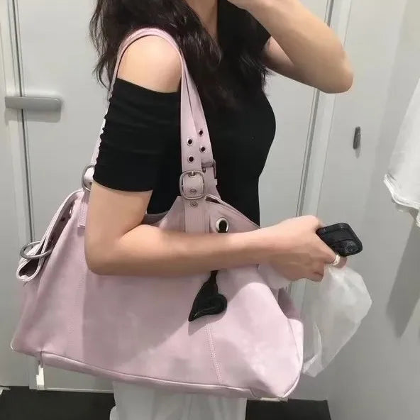 Vintage-Inspired Large Tote Handbag for Women