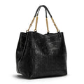 Luxury Embossed Chain Tote Bag