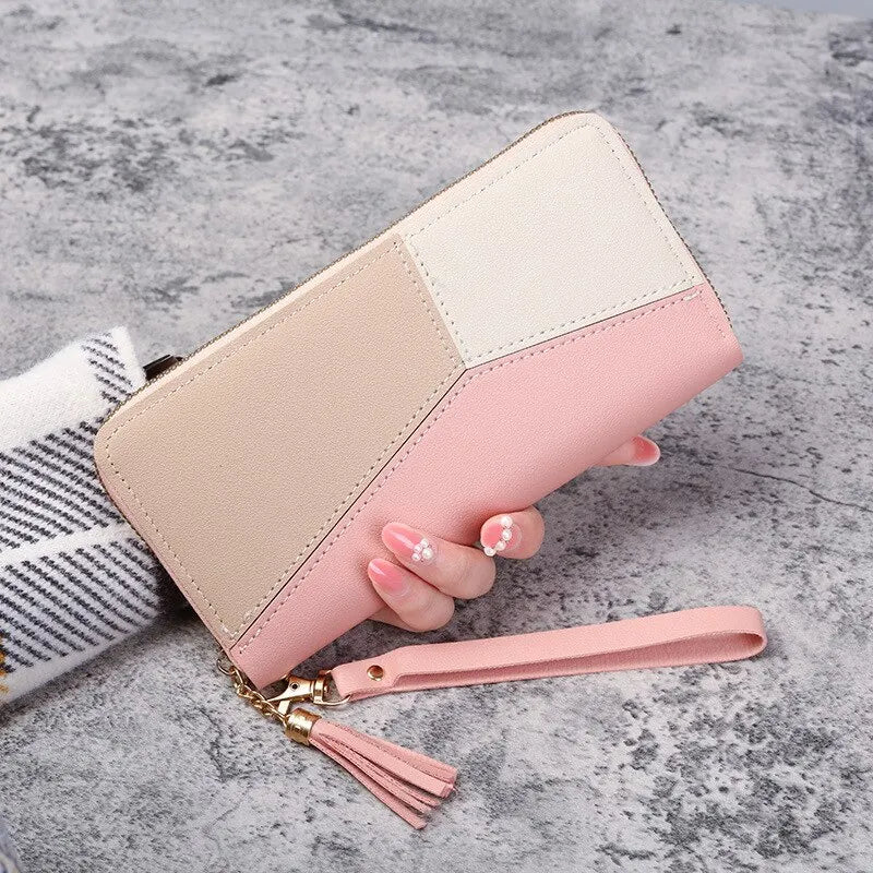 Elegant Long Zipper Wallet for Women